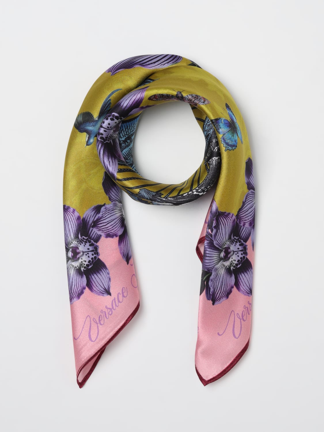 VERSACE JEANS COUTURE FULAR: Fular mujer Versace Jeans Couture, Rosa - Img 2