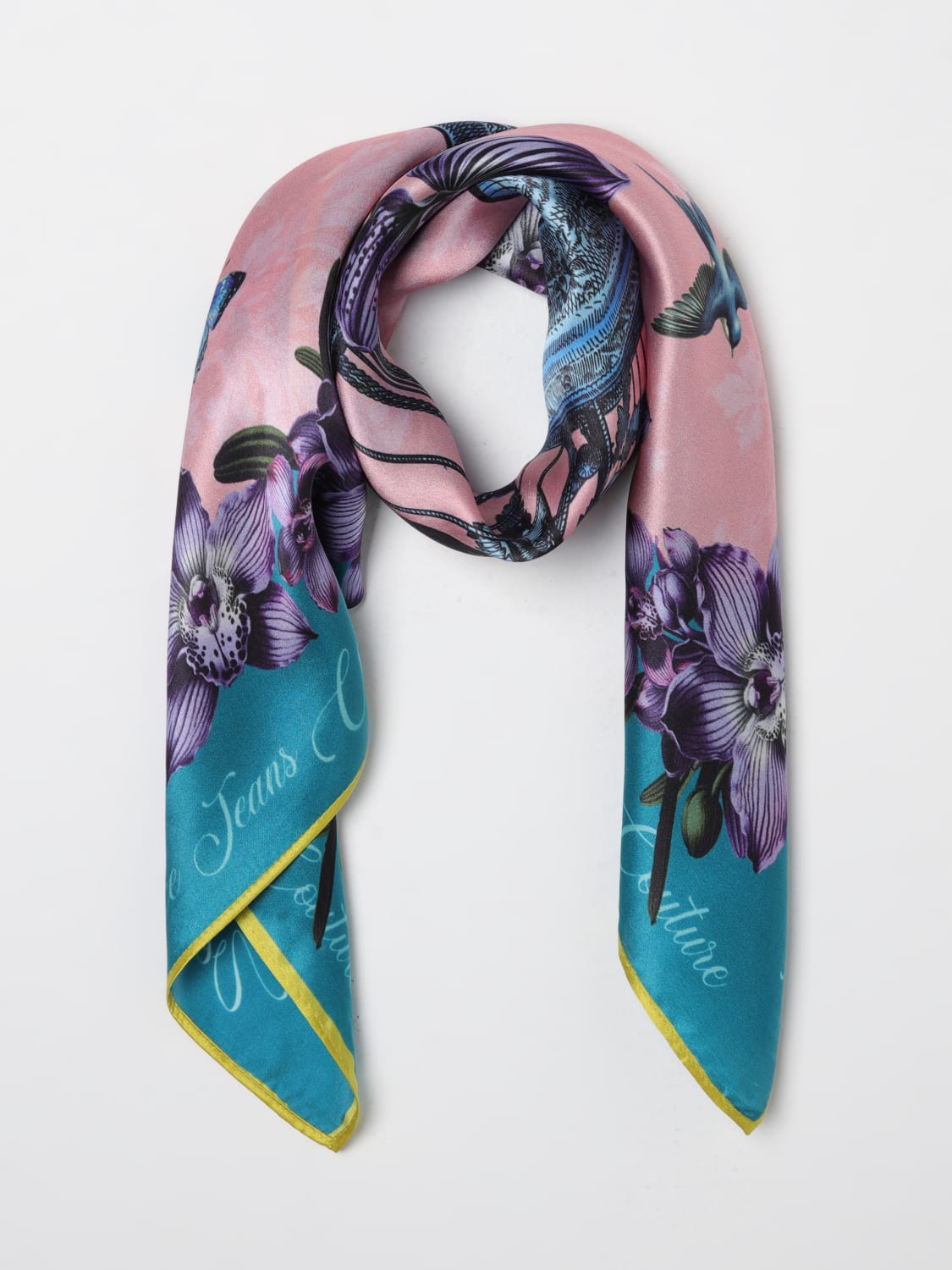 VERSACE JEANS COUTURE NECK SCARF: Neck scarf woman Versace Jeans Couture, Gnawed Blue - Img 2