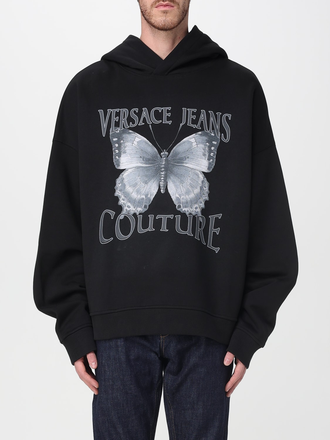 VERSACE JEANS COUTURE SWEATSHIRT: Sweatshirt men Versace Jeans Couture, Black - Img 1