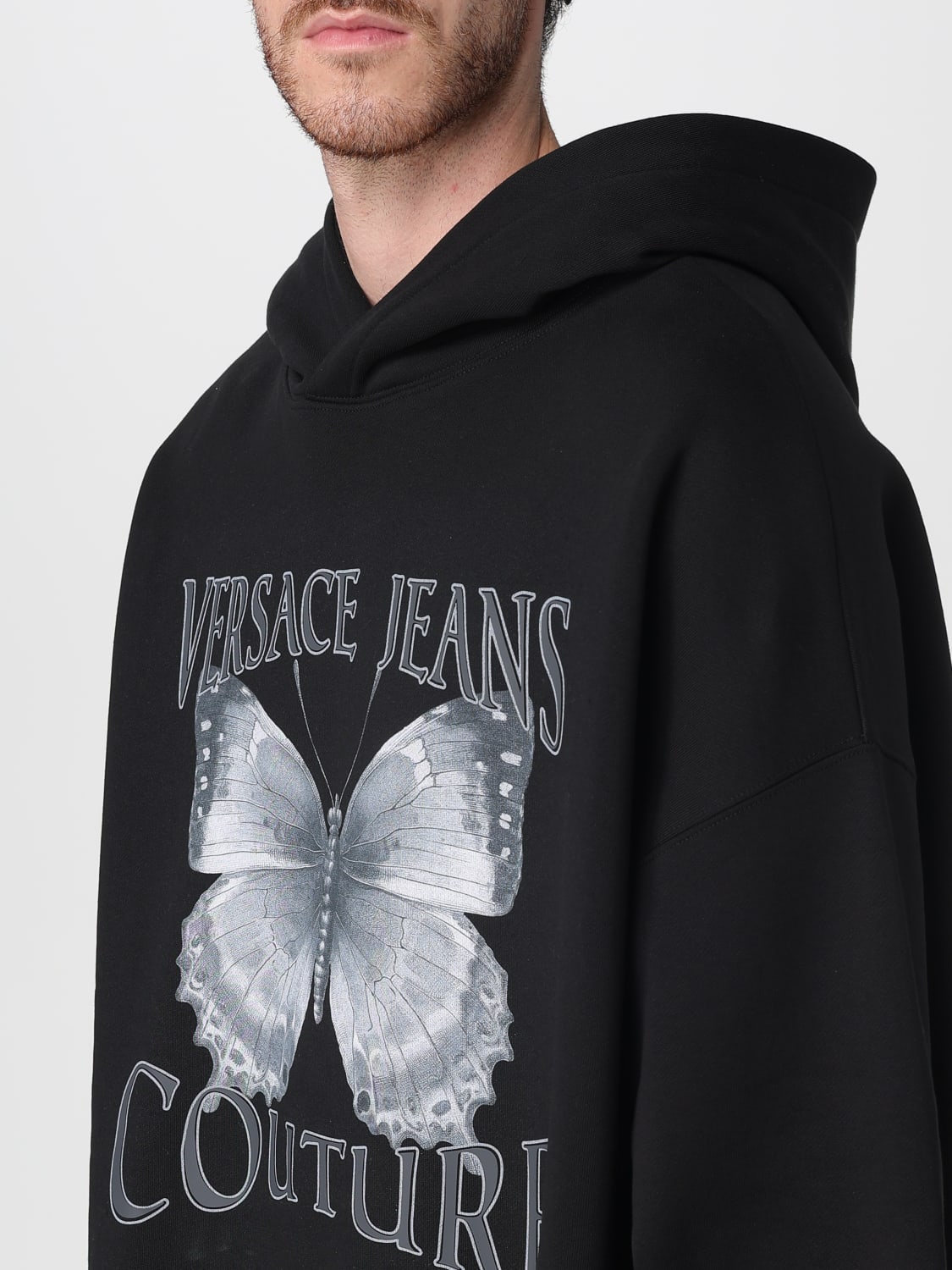 VERSACE JEANS COUTURE SWEATSHIRT: Sweatshirt men Versace Jeans Couture, Black - Img 3