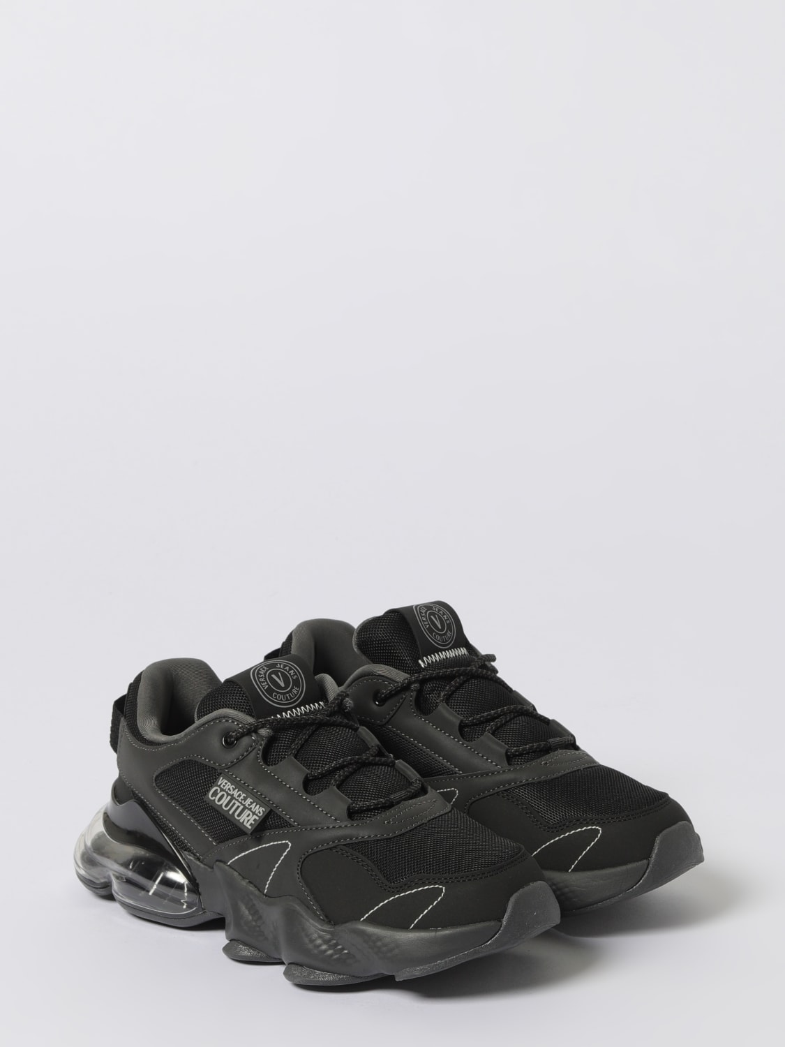 VERSACE JEANS COUTURE SNEAKERS: Sneakers men Versace Jeans Couture, Black - Img 2