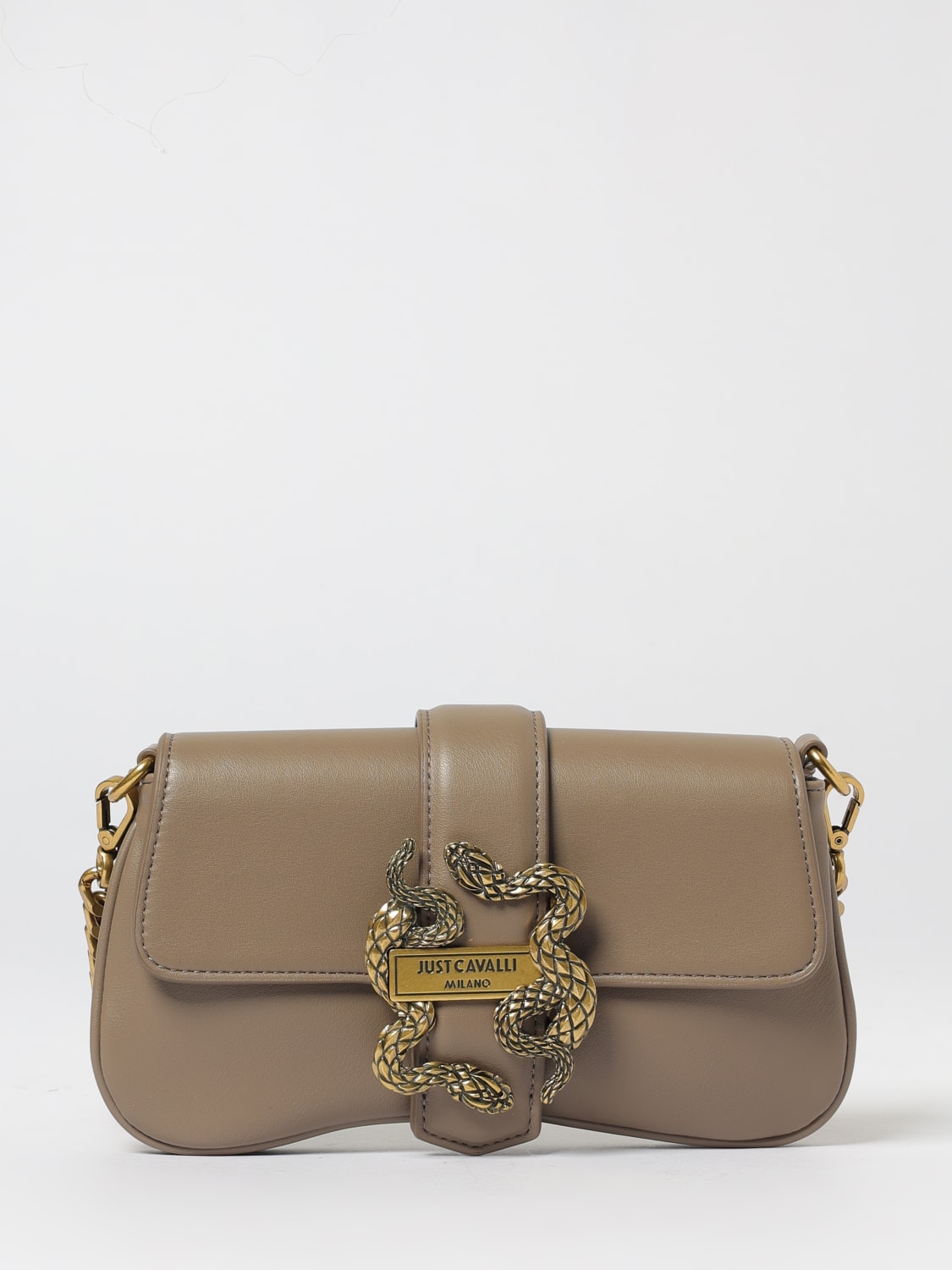 JUST CAVALLI BORSA MINI: Borsa Just Cavalli in pelle sintetica , Grigio - Img 1