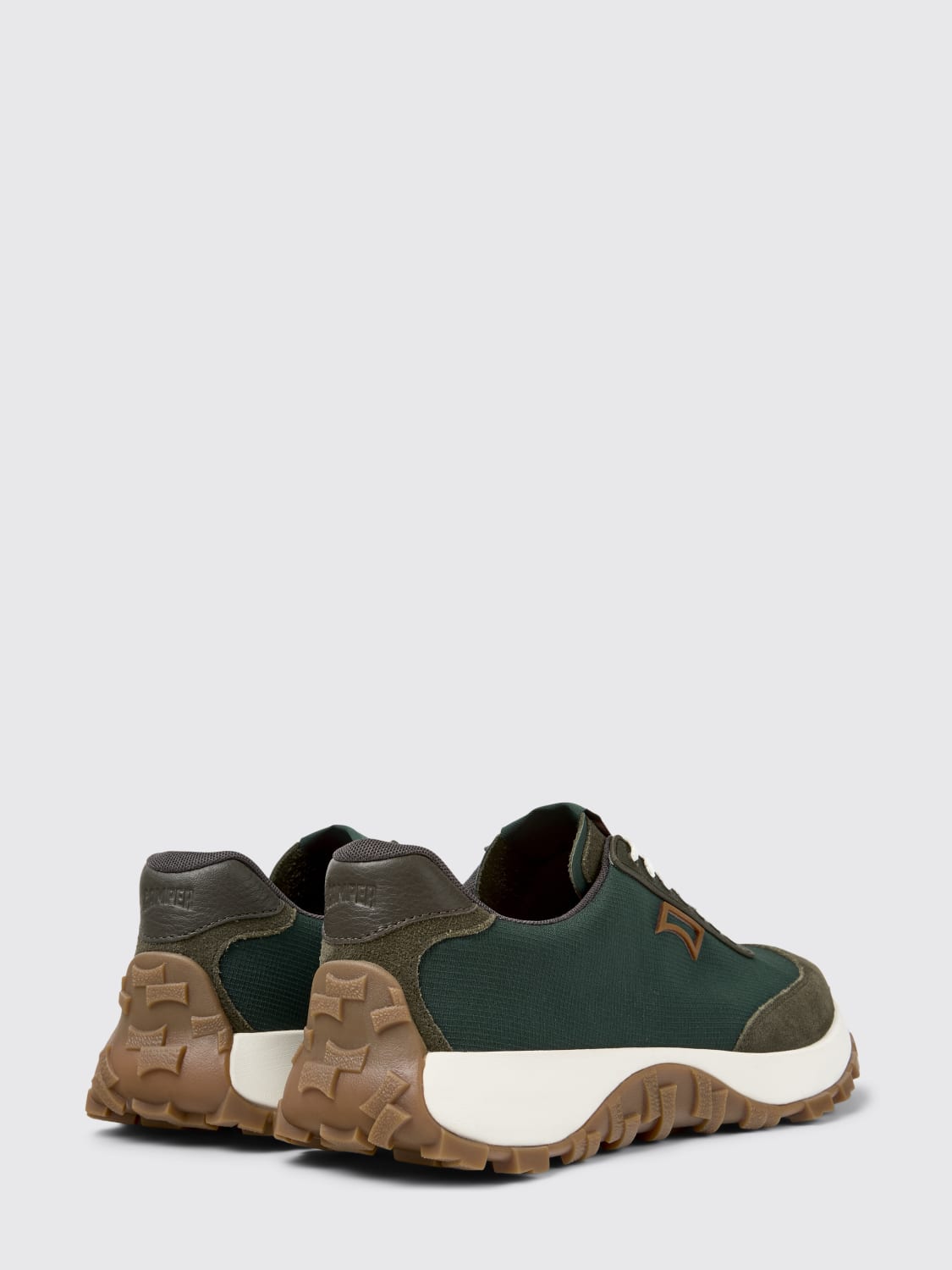 CAMPER SNEAKERS: Sneakers Drift Trail Camper in pelle e tessuto , Verde - Img 4