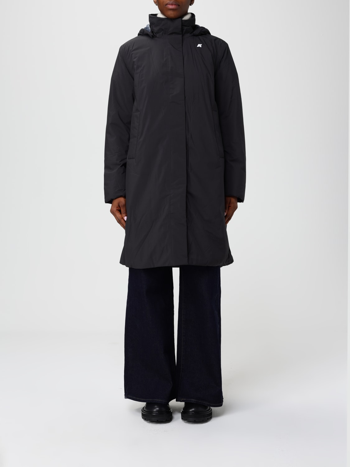 K-WAY COAT: Coat woman K-way, Black - Img 1