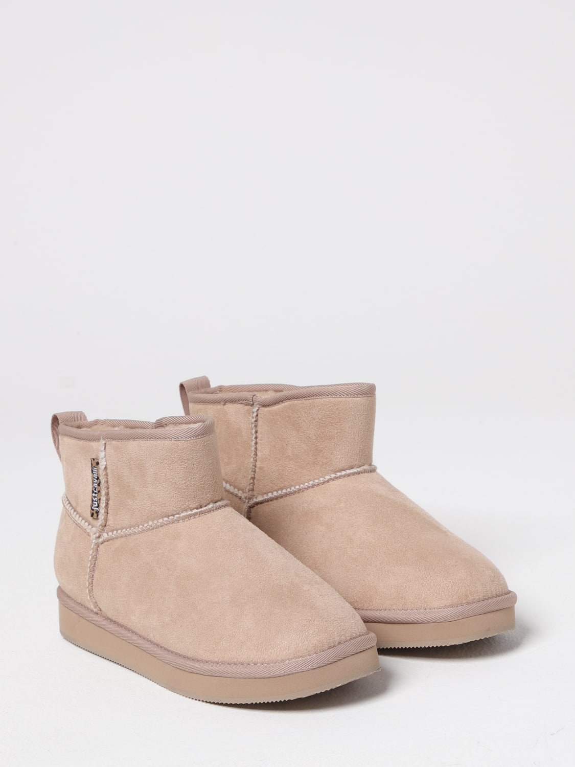 JUST CAVALLI BOOTS: Flat ankle boots woman Just Cavalli, Pink - Img 2