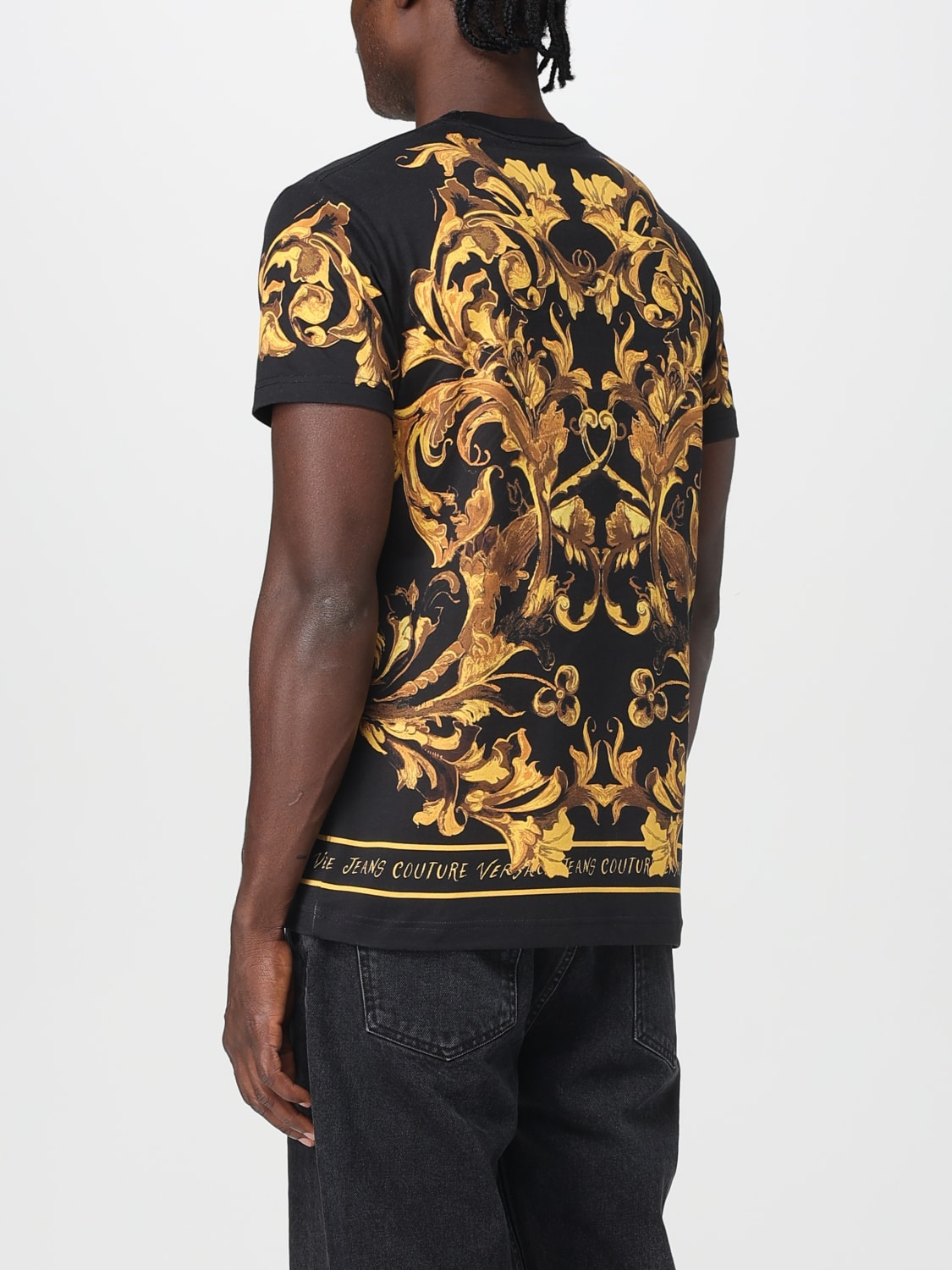 VERSACE JEANS COUTURE T-SHIRT: T-shirt men Versace Jeans Couture, Black - Img 2
