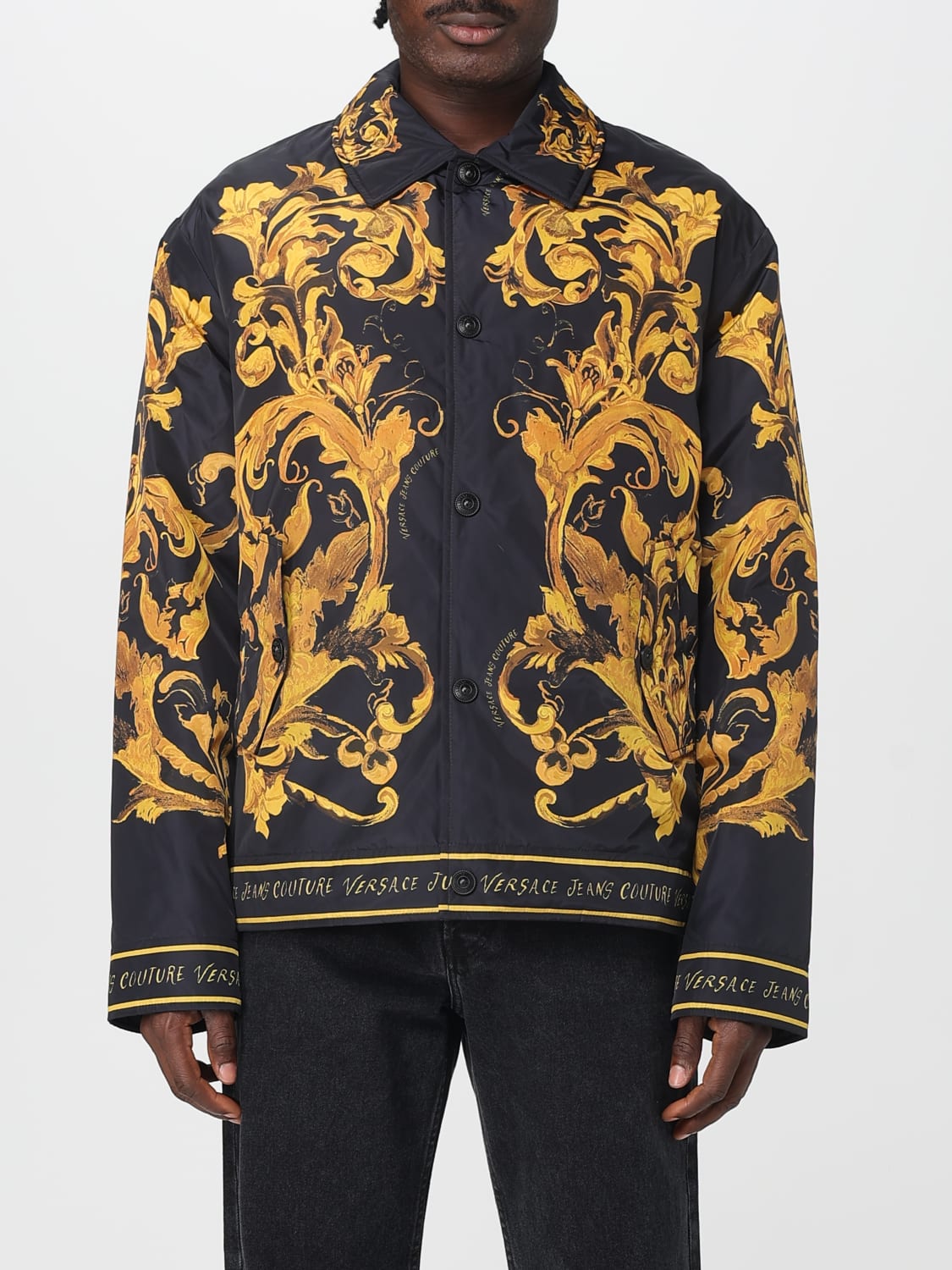 VERSACE JEANS COUTURE JACKET: Blazer men Versace Jeans Couture, Black - Img 1