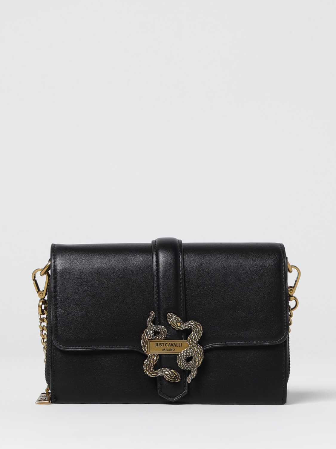 JUST CAVALLI CROSSBODY BAG: Wallet woman Just Cavalli, Black - Img 1