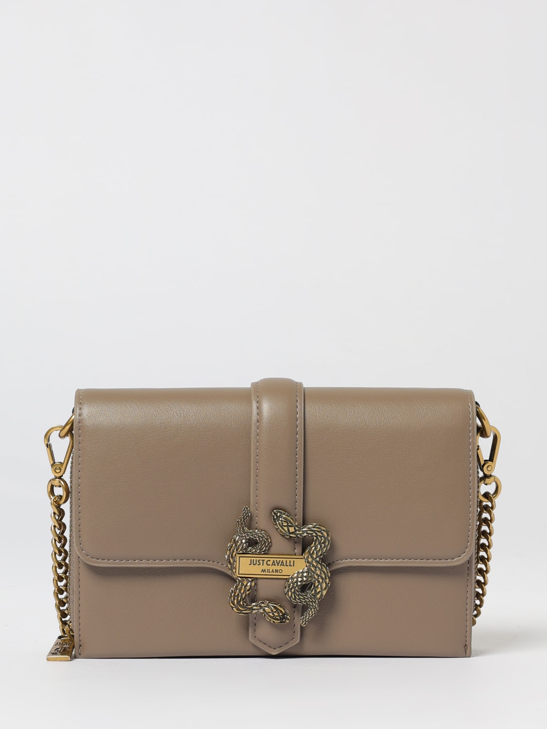 JUST CAVALLI CROSSBODY BAG: Wallet woman Just Cavalli, Grey - Img 1