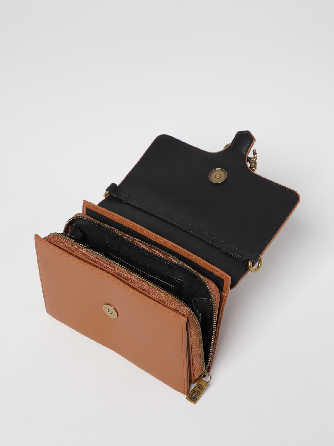 JUST CAVALLI CROSSBODY BAG: Wallet woman Just Cavalli, Brown - Img 3