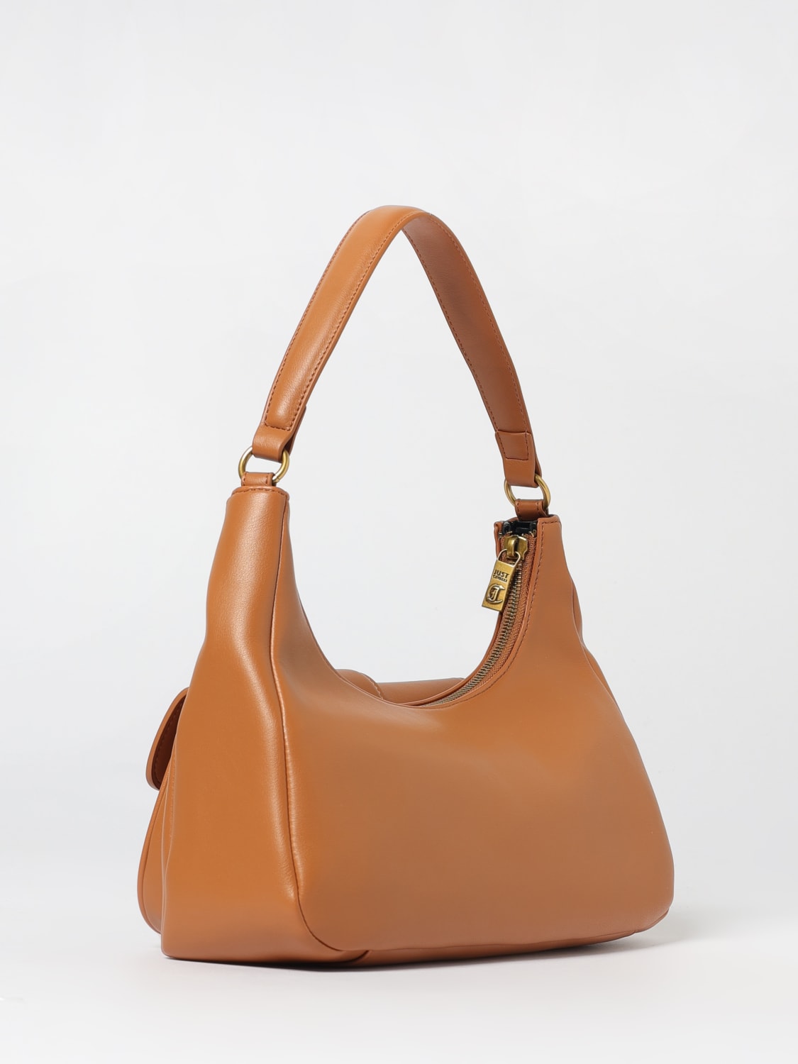 JUST CAVALLI BORSA A SPALLA: Borsa Iconic Snakes Just Cavalli in pelle sintetica , Marrone - Img 2