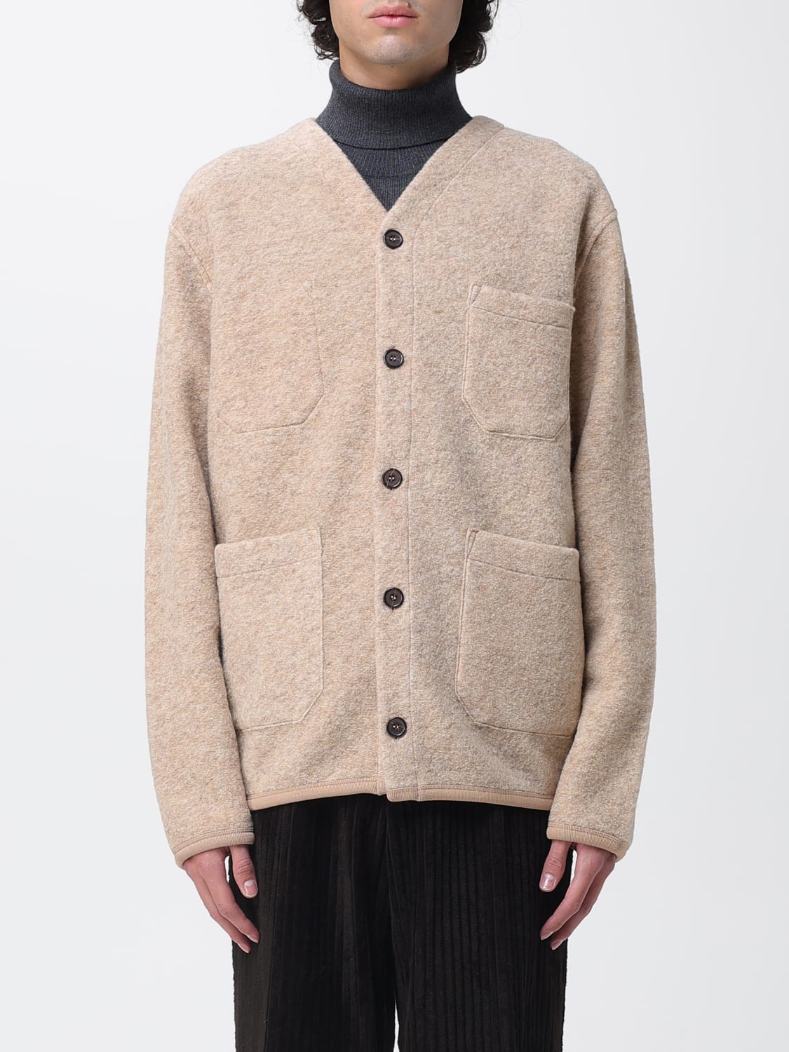 UNIVERSAL WORKS PULL: Pull homme Universal Works, Beige - Img 1