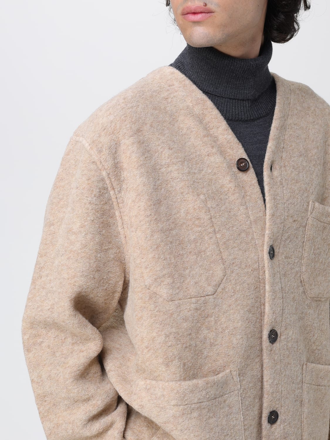 UNIVERSAL WORKS PULL: Pull homme Universal Works, Beige - Img 4