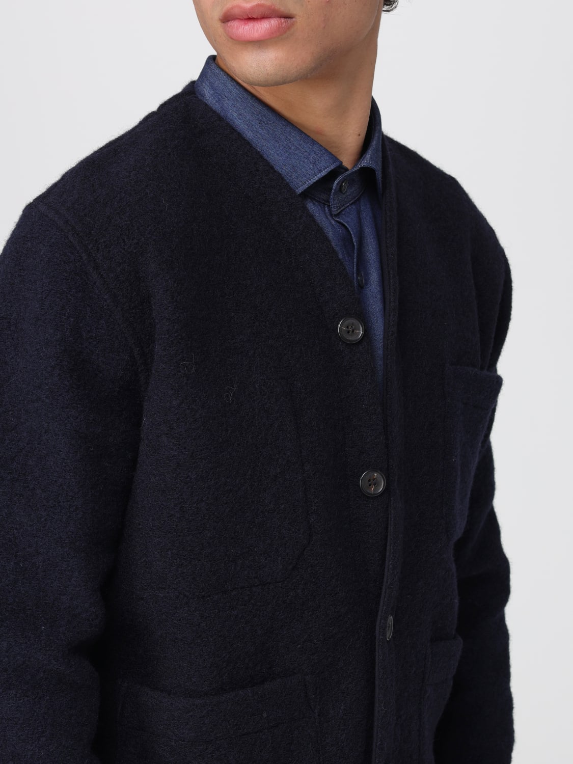 UNIVERSAL WORKS PULL: Pull homme Universal Works, Bleu Marine - Img 4