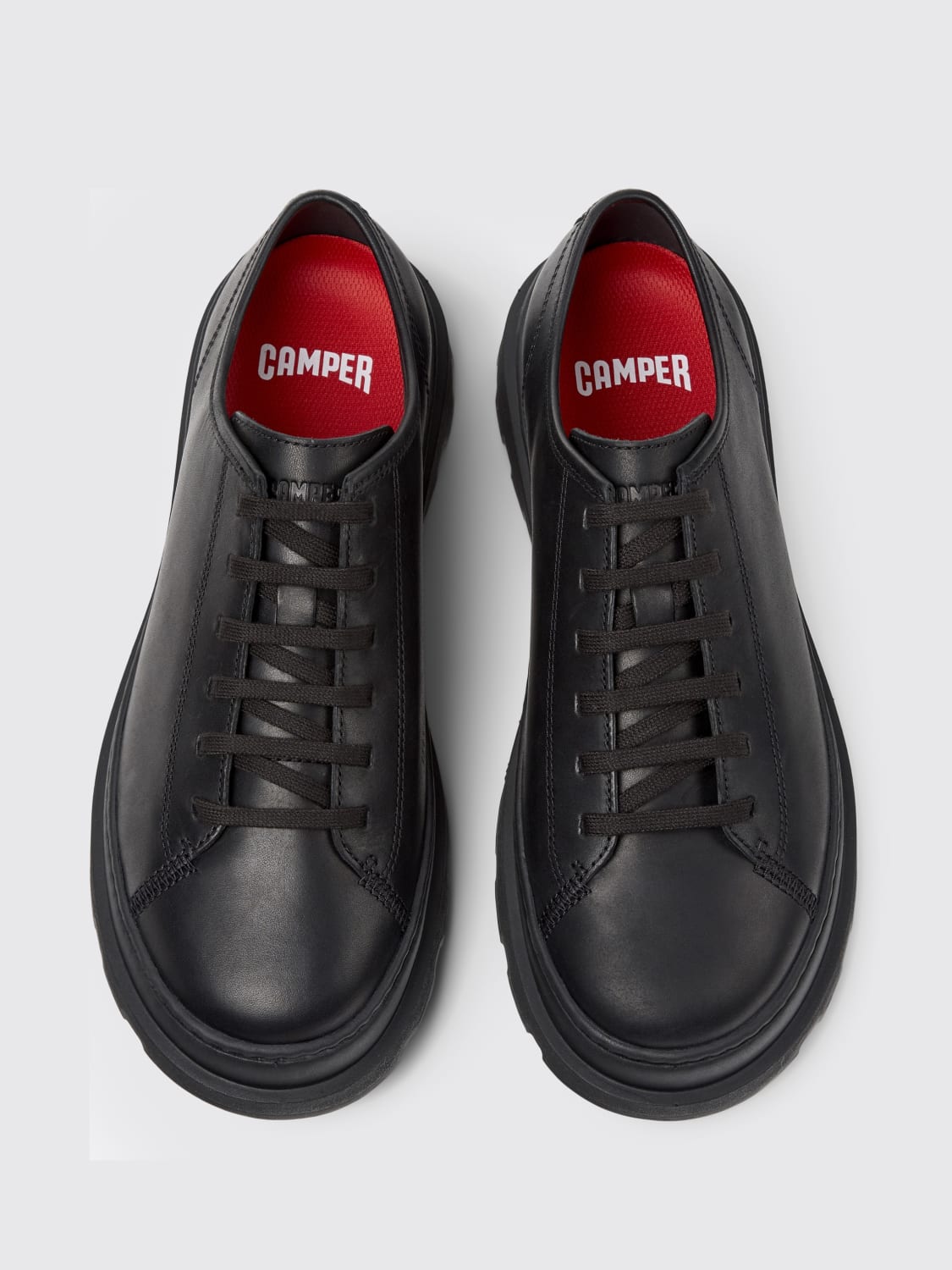 CAMPER SNEAKERS: Sneakers Brutus+ Camper in pelle , Nero - Img 4