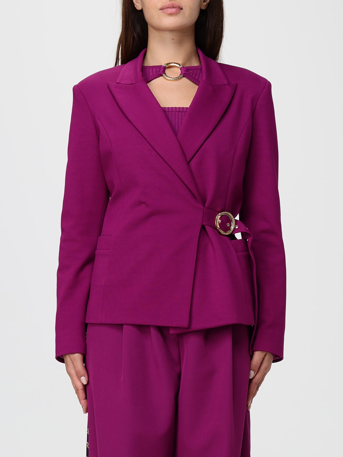 JUST CAVALLI VESTE: Blazer femme Just Cavalli, Violet - Img 1