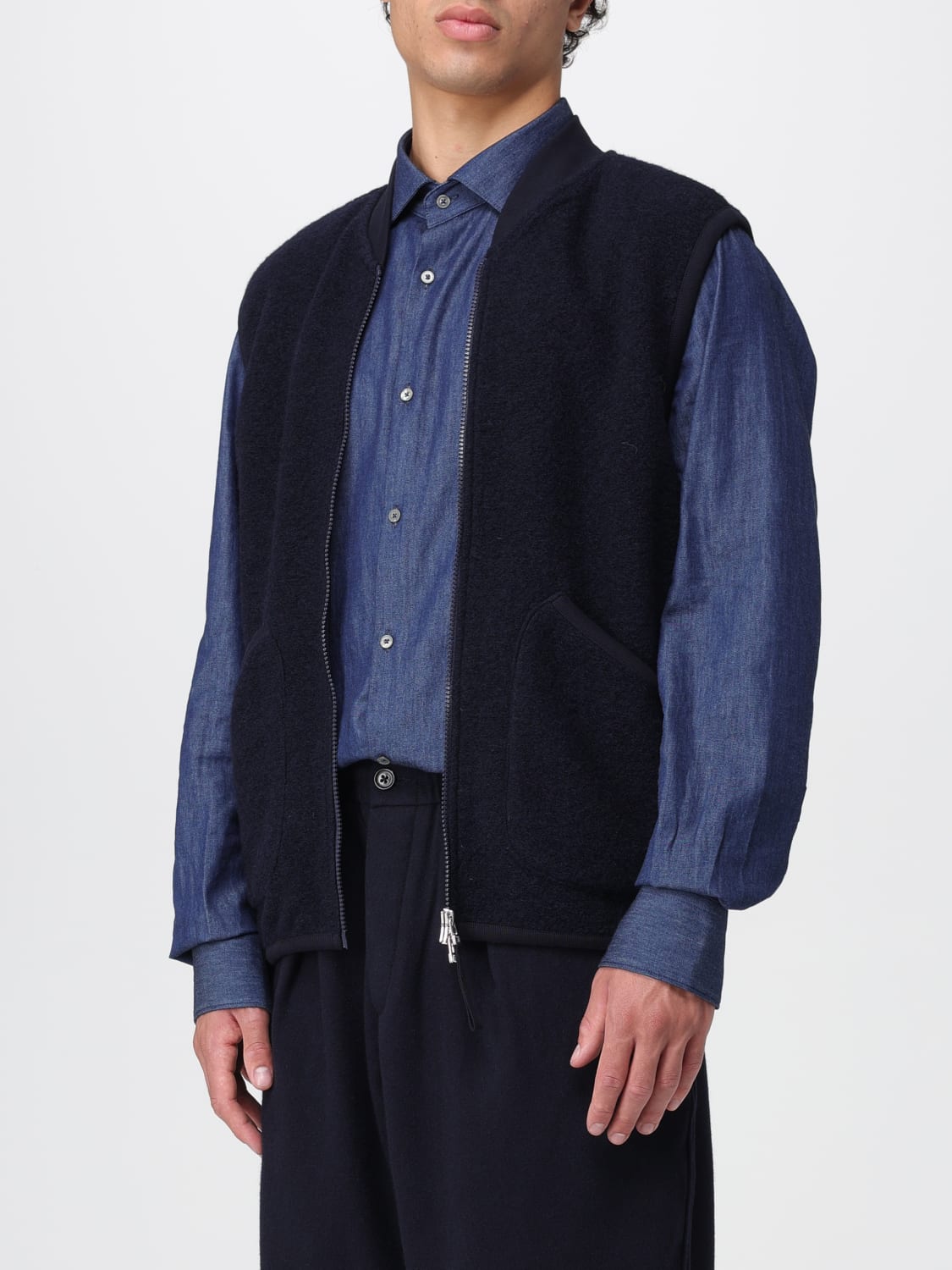 UNIVERSAL WORKS SUIT VEST: Vest men Universal Works, Navy - Img 3