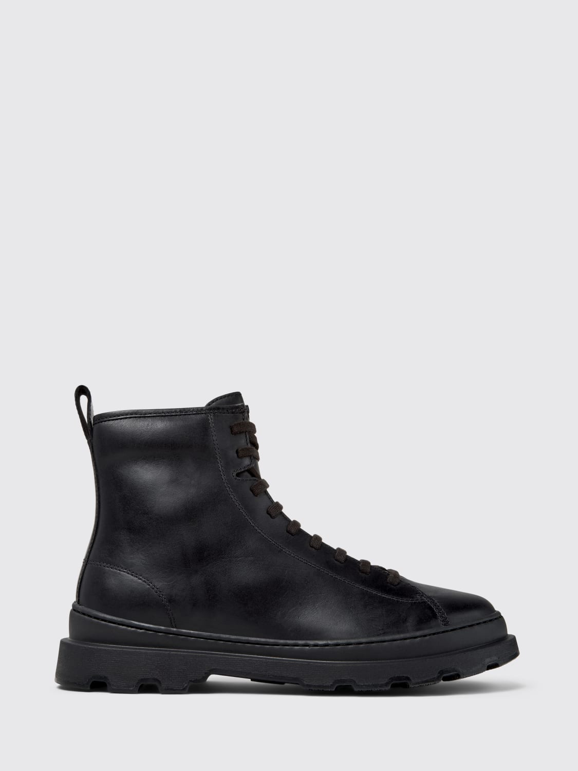 CAMPER STIVALETTI: Stivaletto Brutus+ Camper in pelle , Nero - Img 1