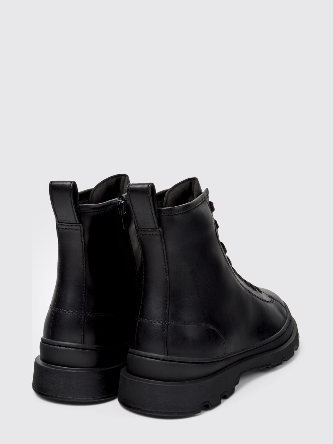 CAMPER STIVALETTI: Stivaletto Brutus+ Camper in pelle , Nero - Img 3