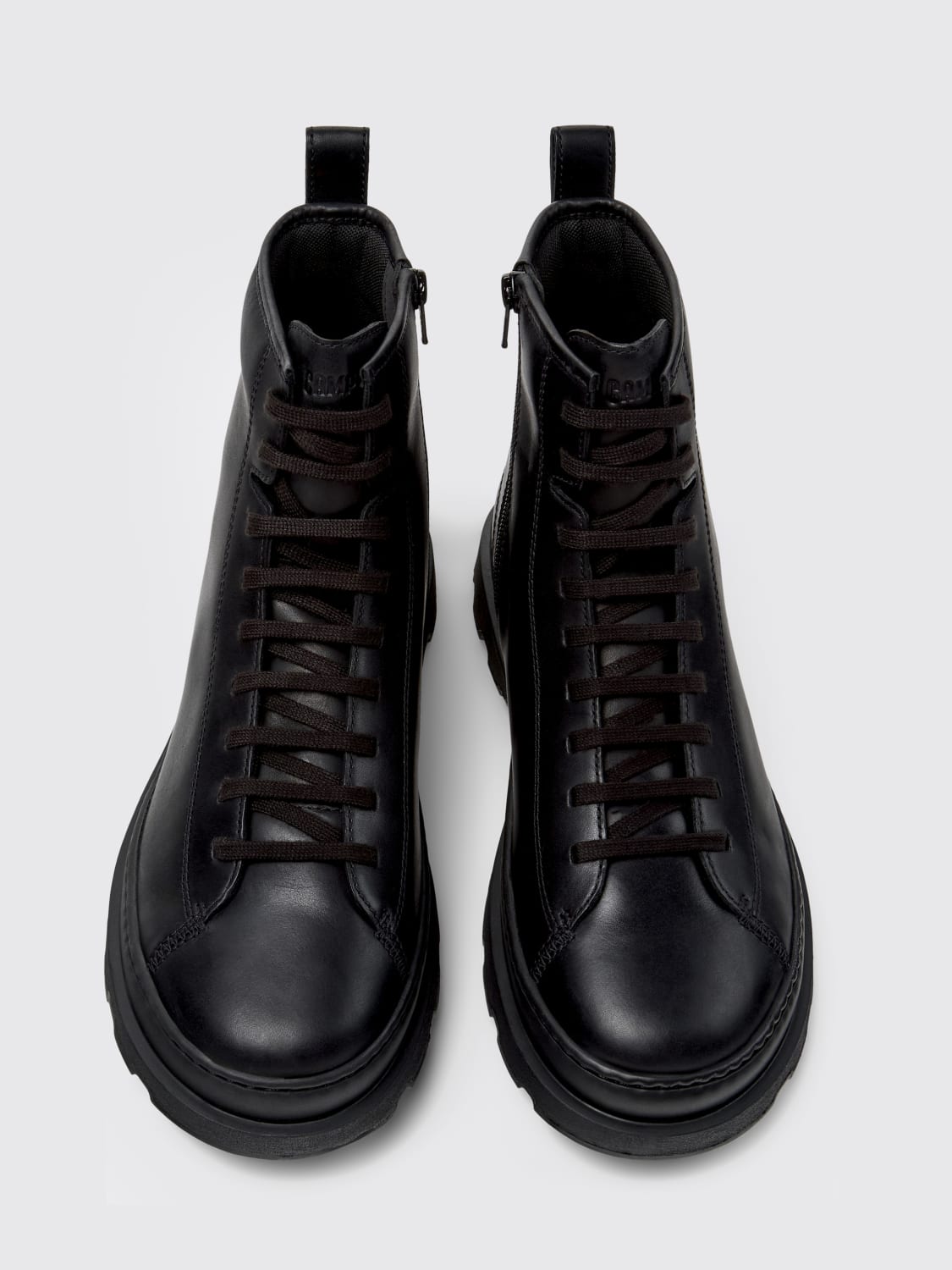 CAMPER STIVALETTI: Stivaletto Brutus+ Camper in pelle , Nero - Img 4