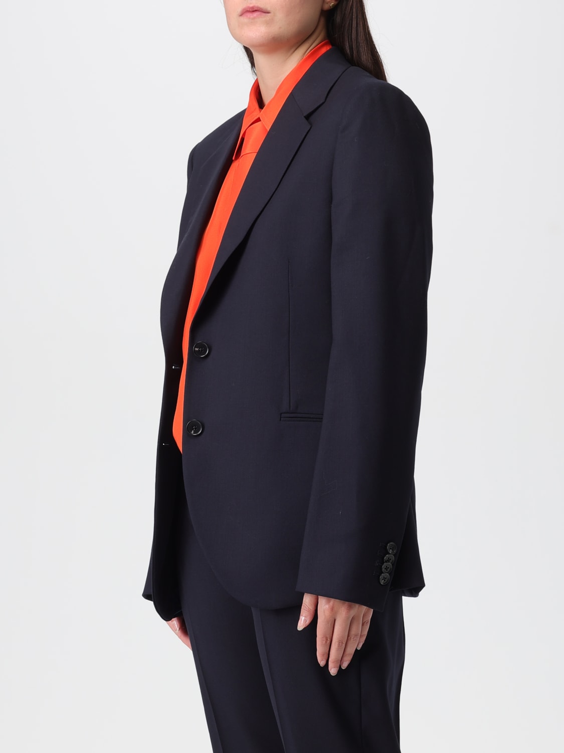 PAUL SMITH 外套: 西服外套 女士 Paul Smith, 蓝色 - Img 4