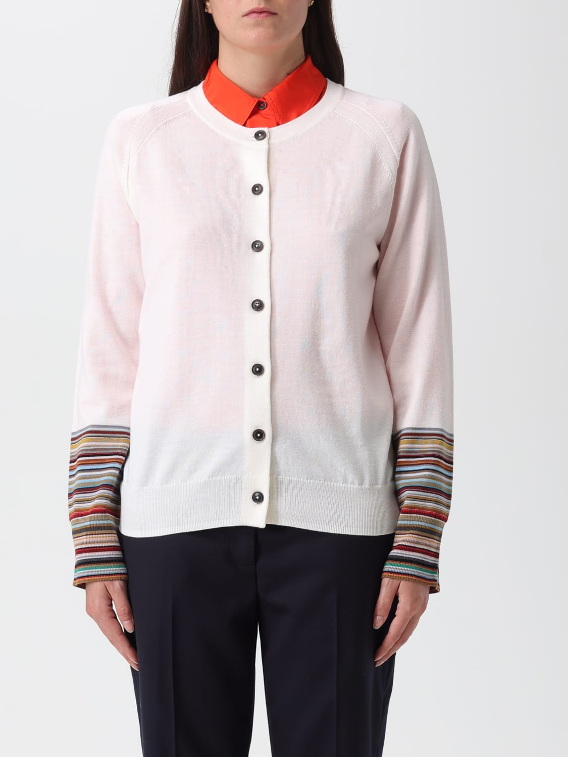 PAUL SMITH SWEATER: Cardigan woman Paul Smith, White - Img 1