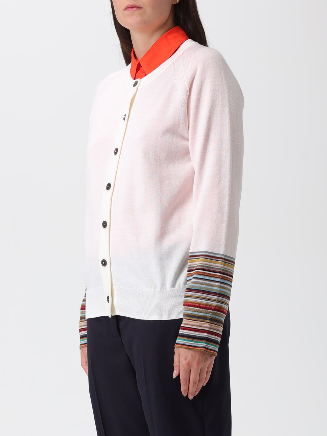 PAUL SMITH SWEATER: Cardigan woman Paul Smith, White - Img 3