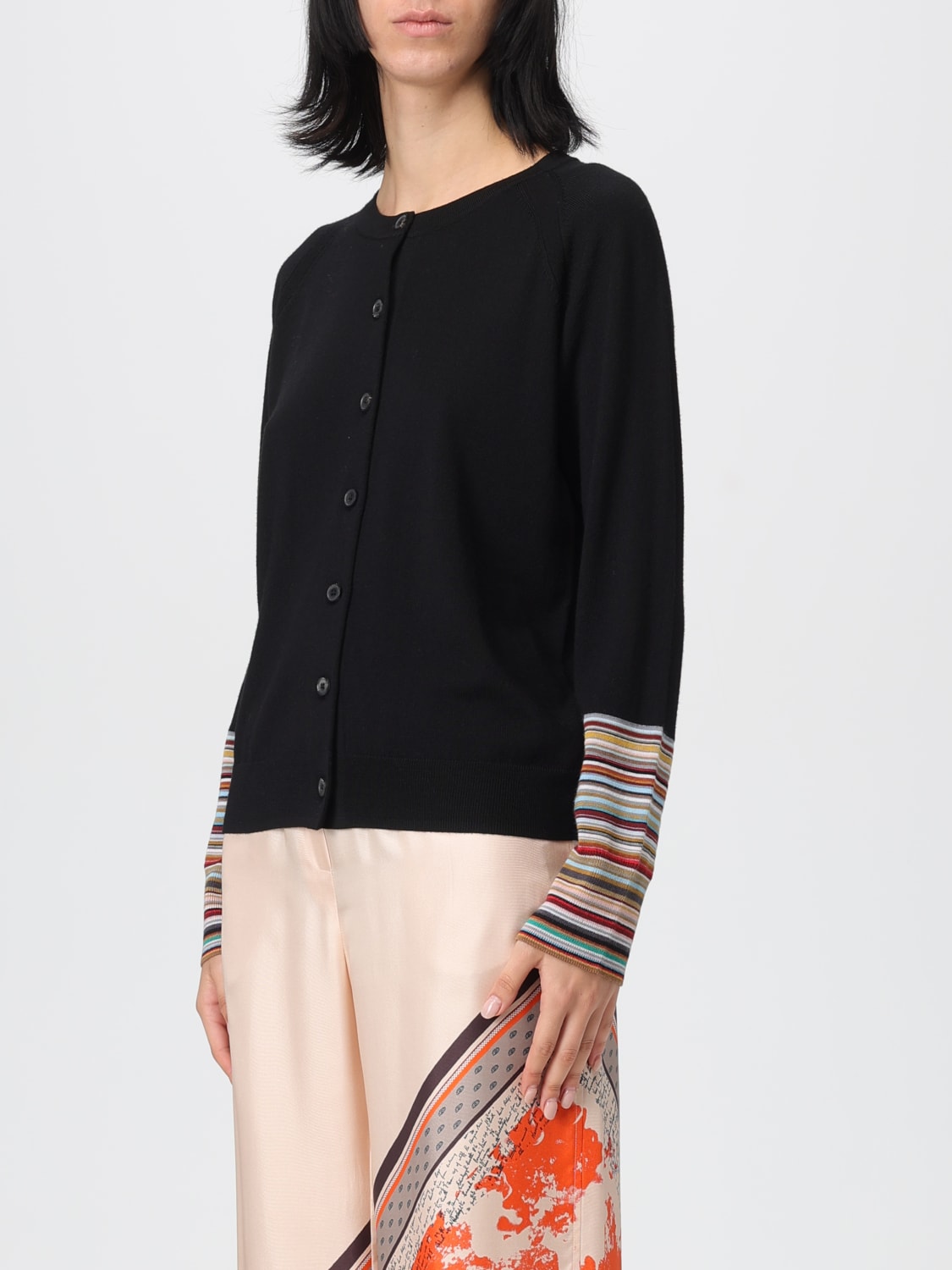 PAUL SMITH 毛衣: 针织开衫 女士 Paul Smith, 黑色 - Img 3