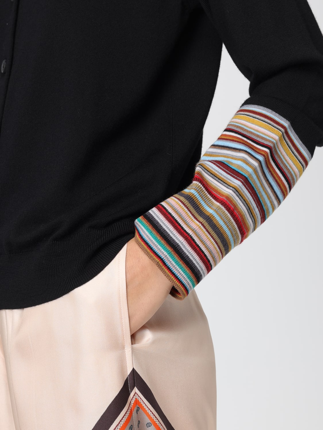 PAUL SMITH 毛衣: 针织开衫 女士 Paul Smith, 黑色 - Img 4