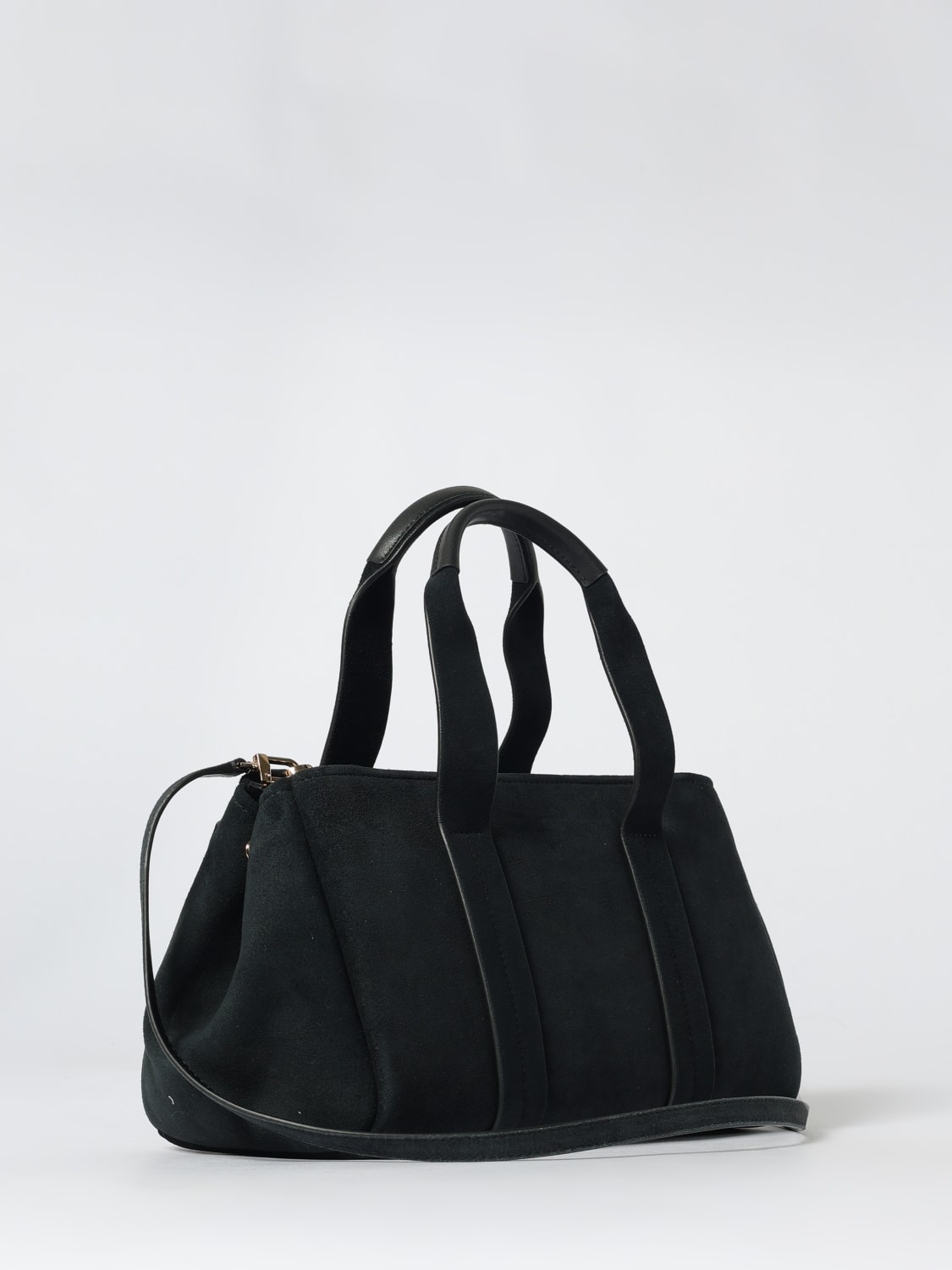 MICHAEL KORS BORSA A MANO: Borsa Romee Michael Kors in camoscio , Nero - Img 2