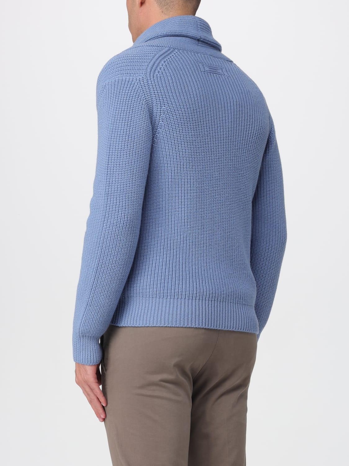 DRUMOHR SWEATER: Cardigan men Drumohr, Blue - Img 2