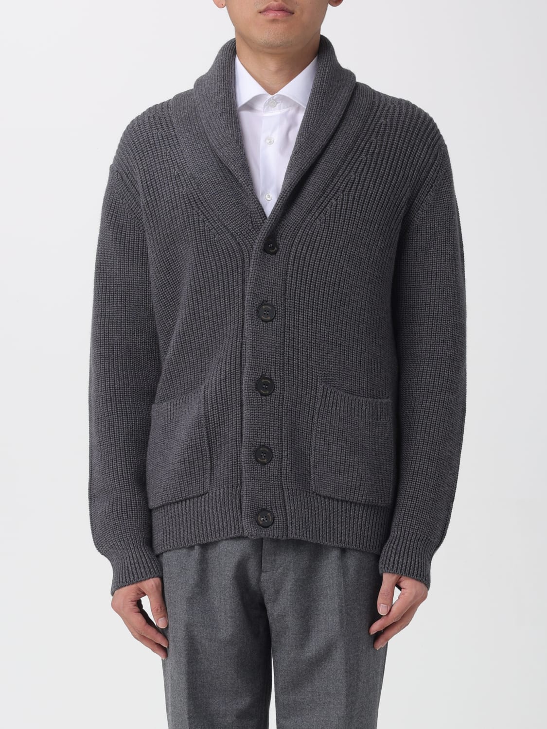 DRUMOHR SWEATER: Cardigan men Drumohr, Grey - Img 1