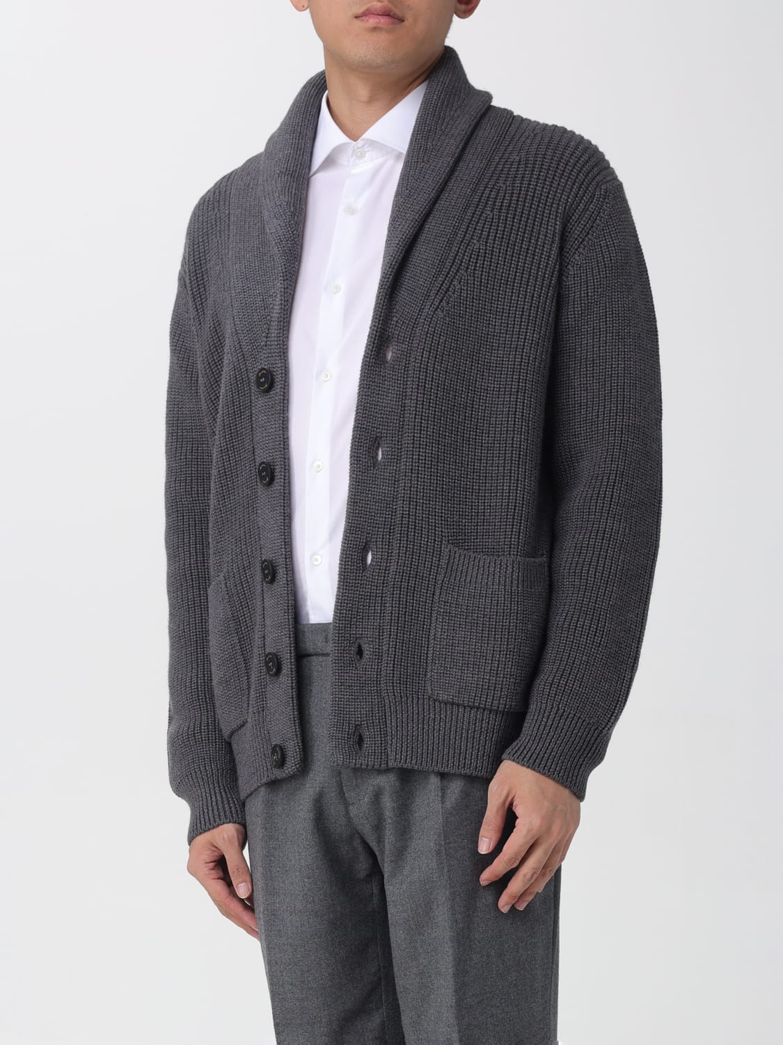 DRUMOHR SWEATER: Cardigan men Drumohr, Grey - Img 3
