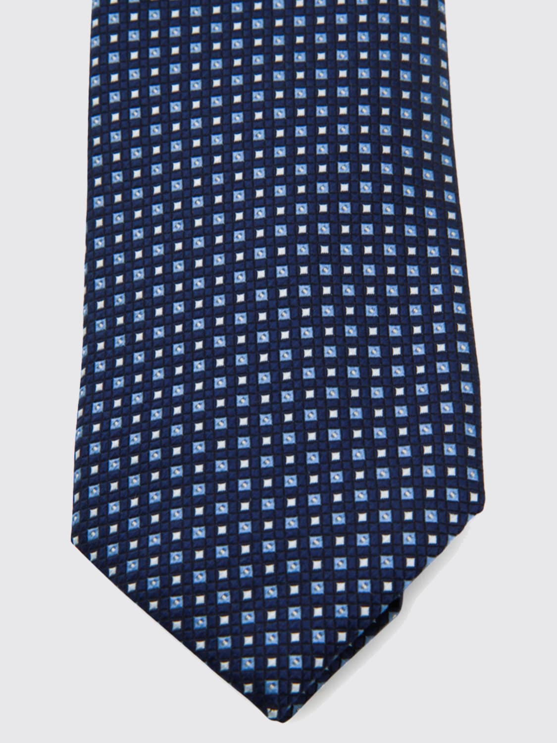 ZEGNA CRAVATTA: Cravatta Zegna in seta jacquard , Blue - Img 2