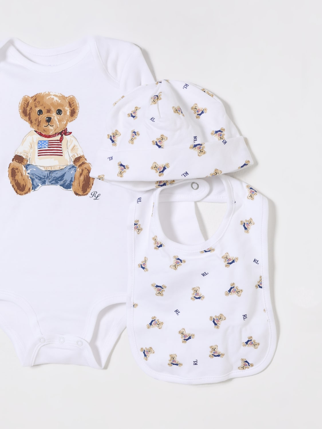 POLO RALPH LAUREN JUMPSUIT: Romper kids Polo Ralph Lauren, White - Img 3