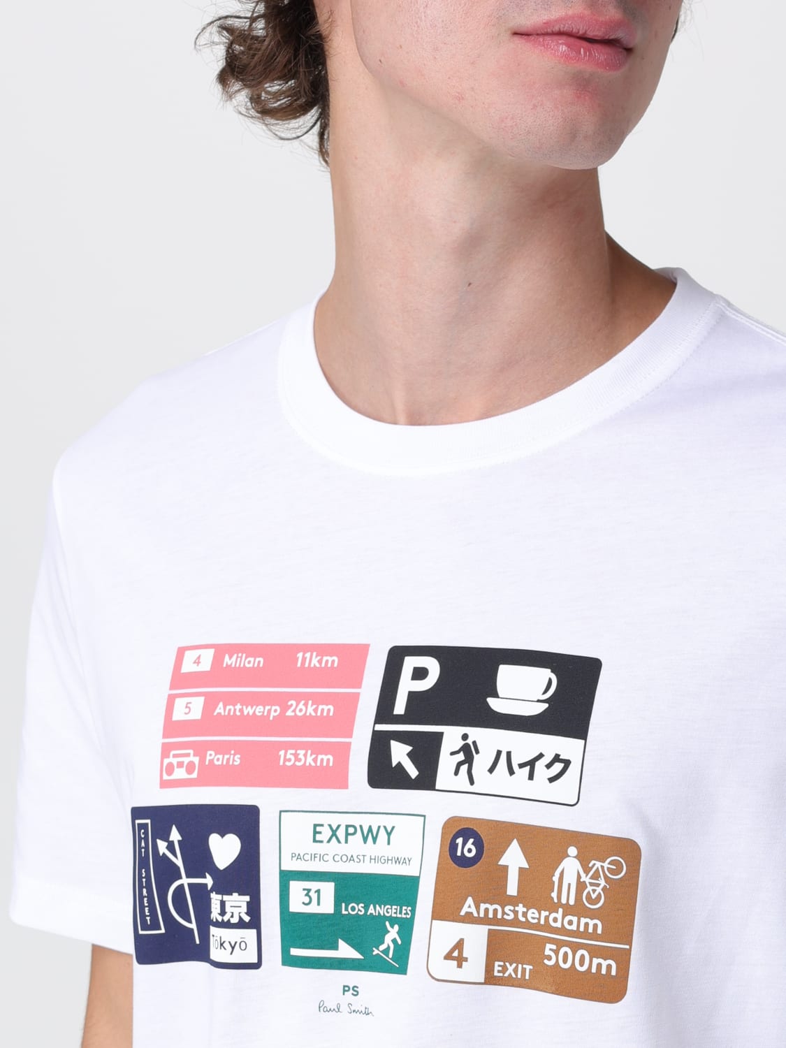 PS PAUL SMITH T-SHIRT: T-shirt men Ps Paul Smith, White - Img 3