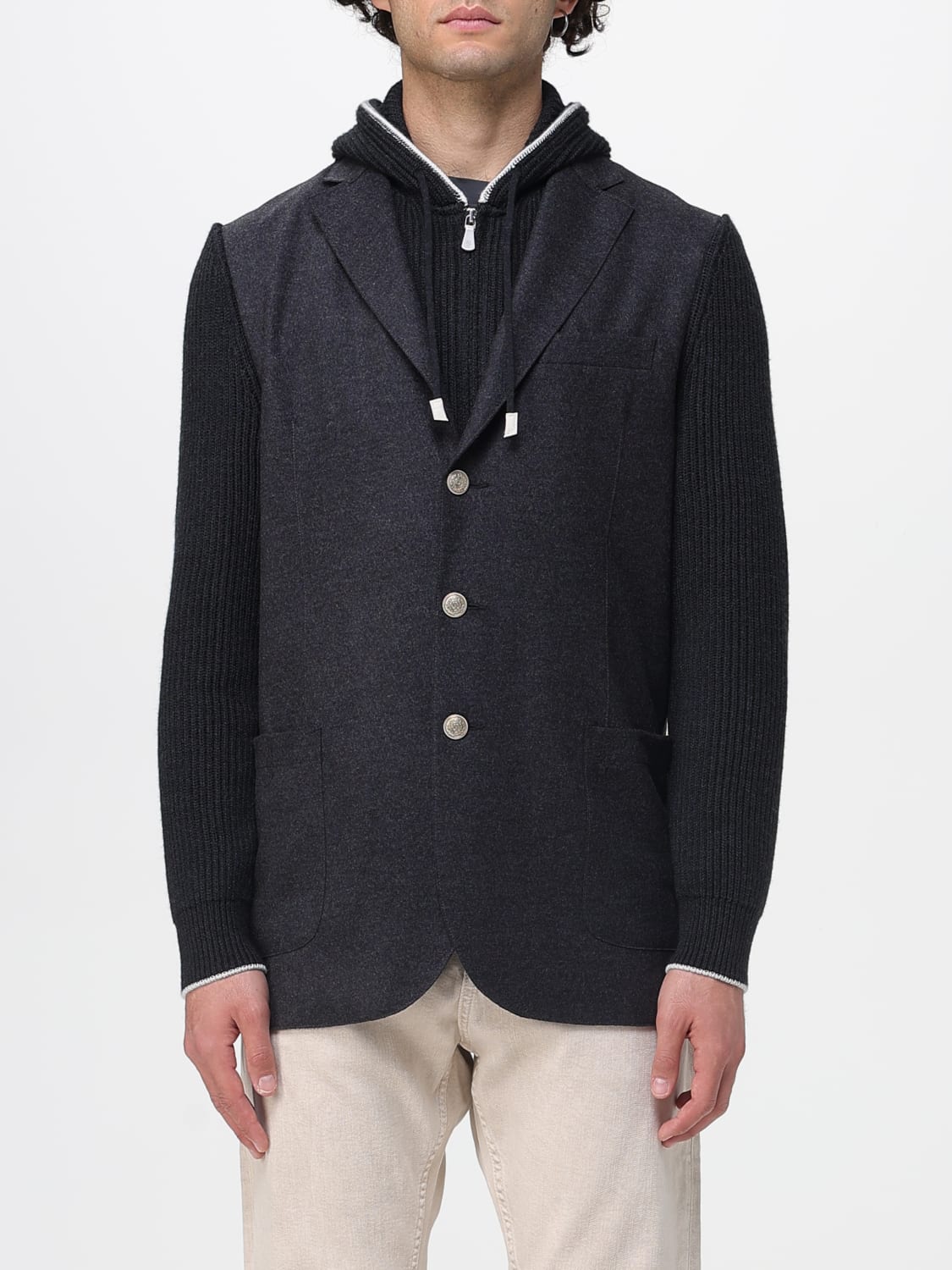 ELEVENTY JACKET: Blazer men Eleventy, Grey - Img 1