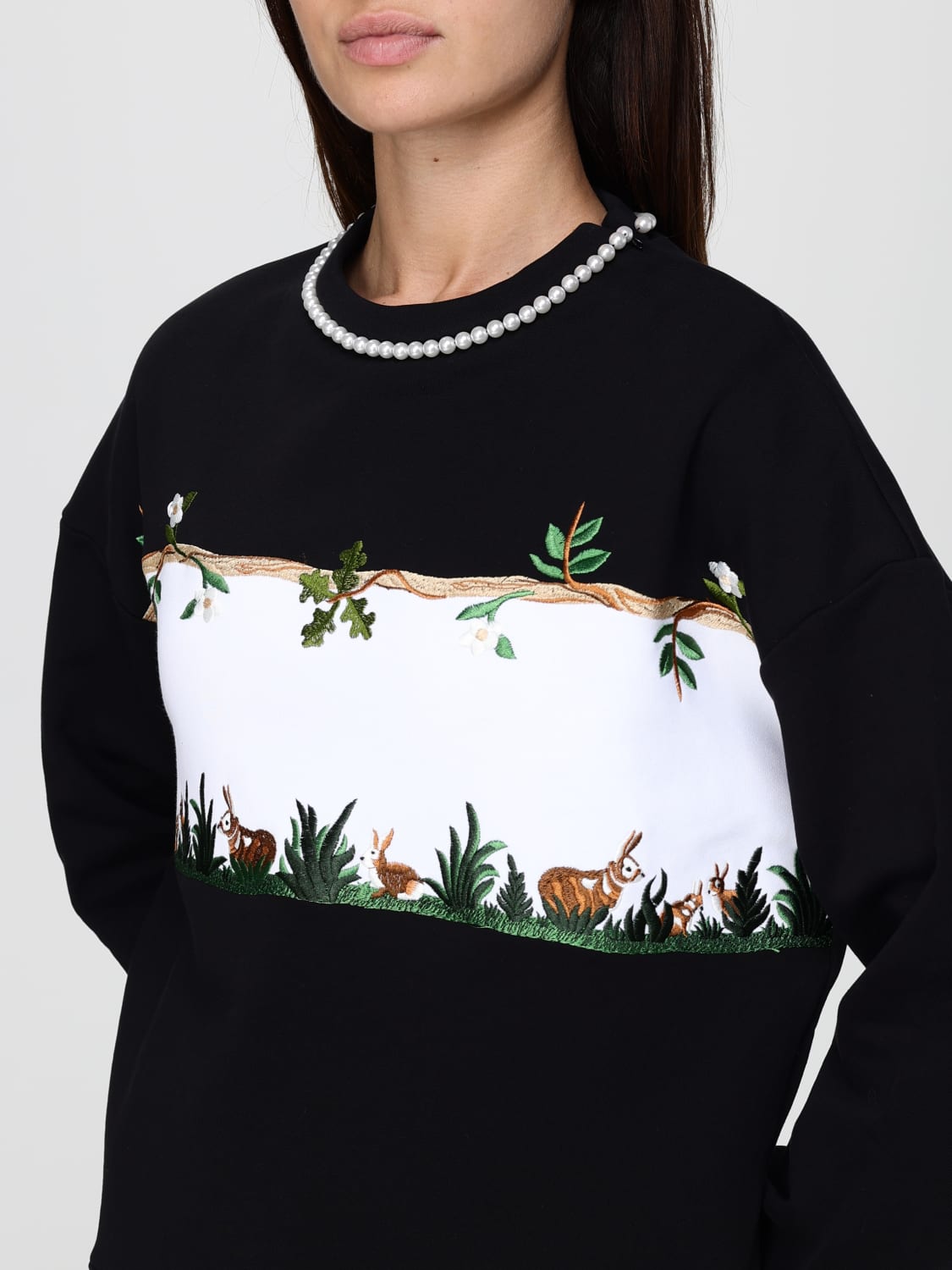 VIVETTA SWEATSHIRT: Sweatshirt woman Vivetta, Black - Img 4