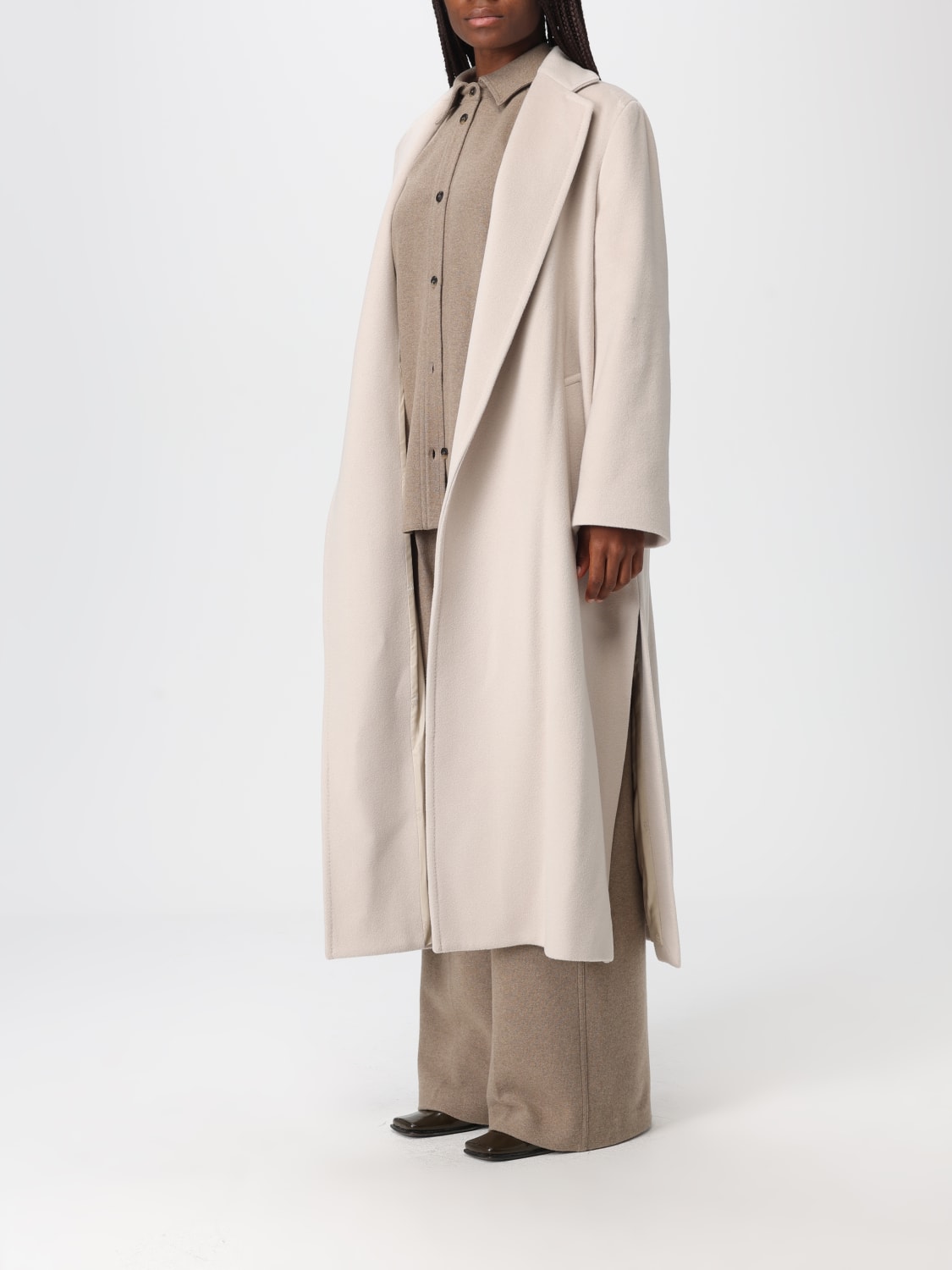 ELEVENTY ABRIGO: Abrigo mujer Eleventy, Arena - Img 4