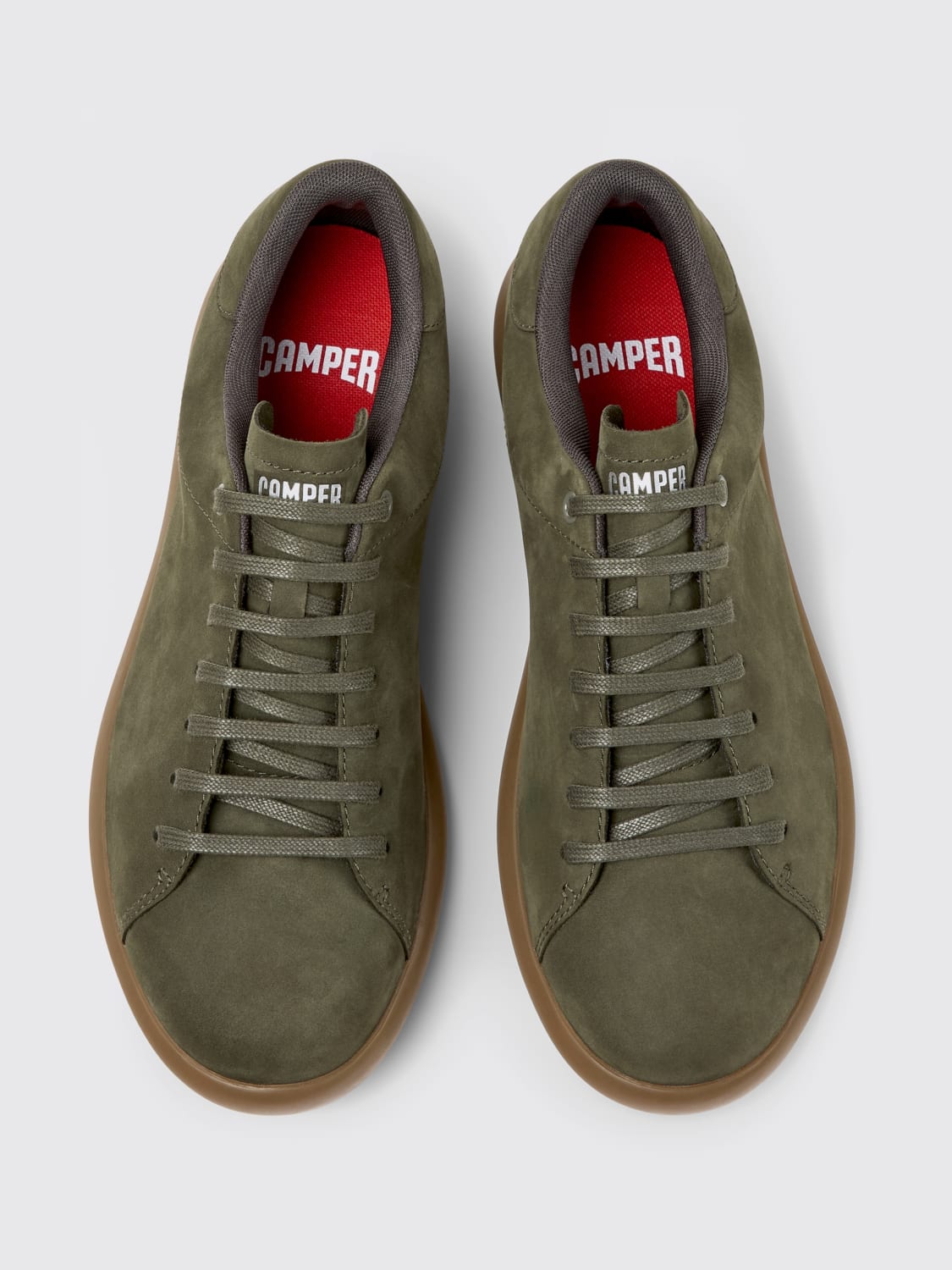 CAMPER SNEAKERS: Sneakers Pelotas Soller Camper in nabuk , Verde - Img 4