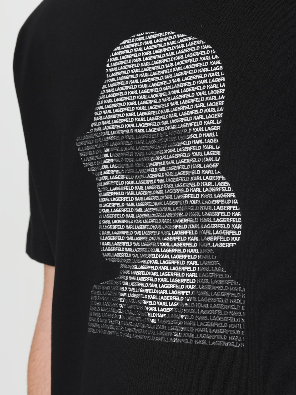 KARL LAGERFELD T-SHIRT: T-shirt men Karl Lagerfeld, Black - Img 3