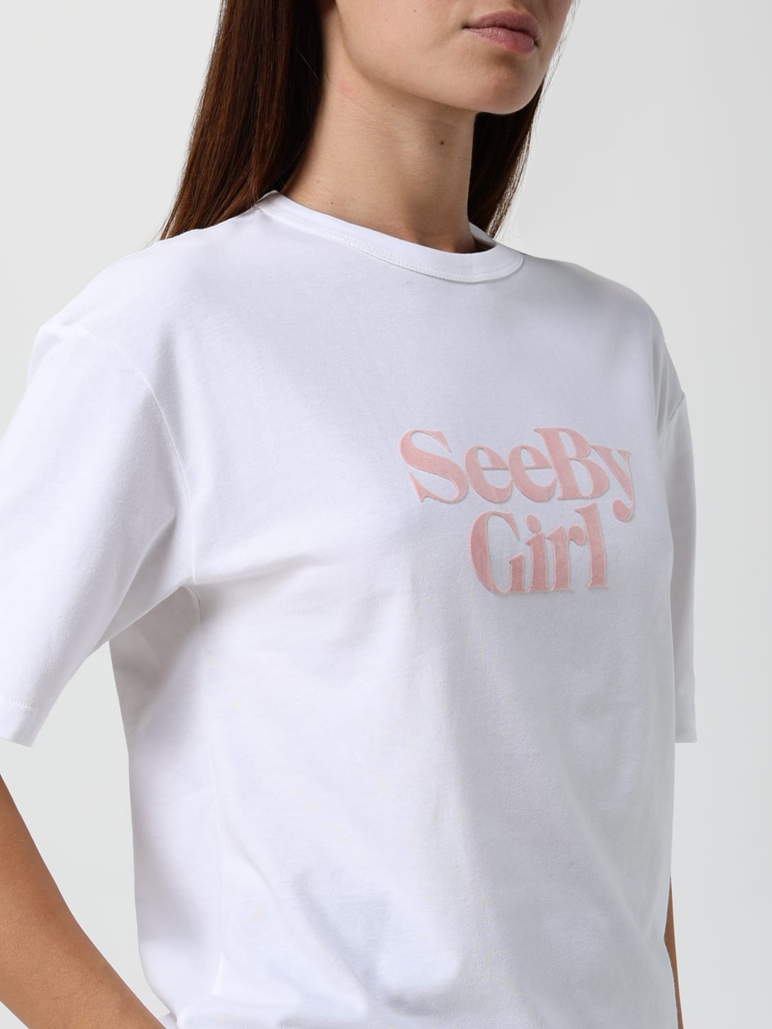 SEE BY CHLOÉ CAMISETA: Camiseta mujer See by ChloÉ, Blanco - Img 4