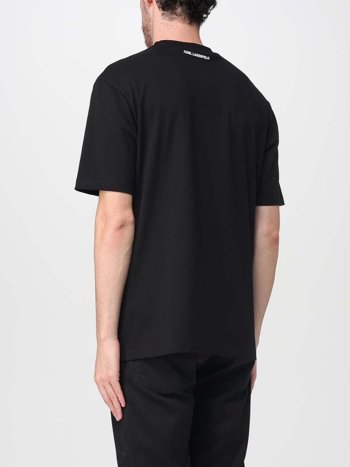 KARL LAGERFELD T-SHIRT: T-shirt men Karl Lagerfeld, Black - Img 2