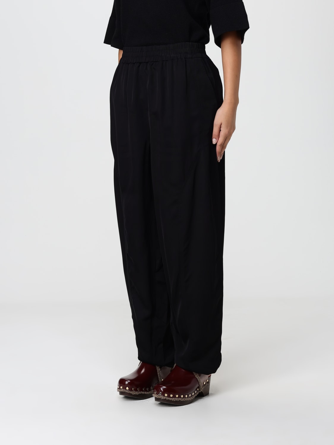 SEE BY CHLOÉ PANTALONI: Pantalone See by Chloé in viscosa, Nero - Img 4