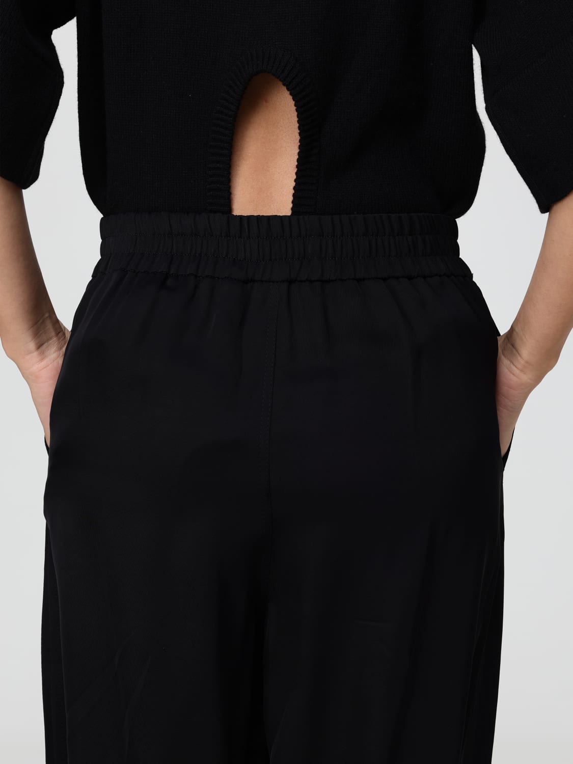 SEE BY CHLOÉ PANTALONI: Pantalone See by Chloé in viscosa, Nero - Img 5