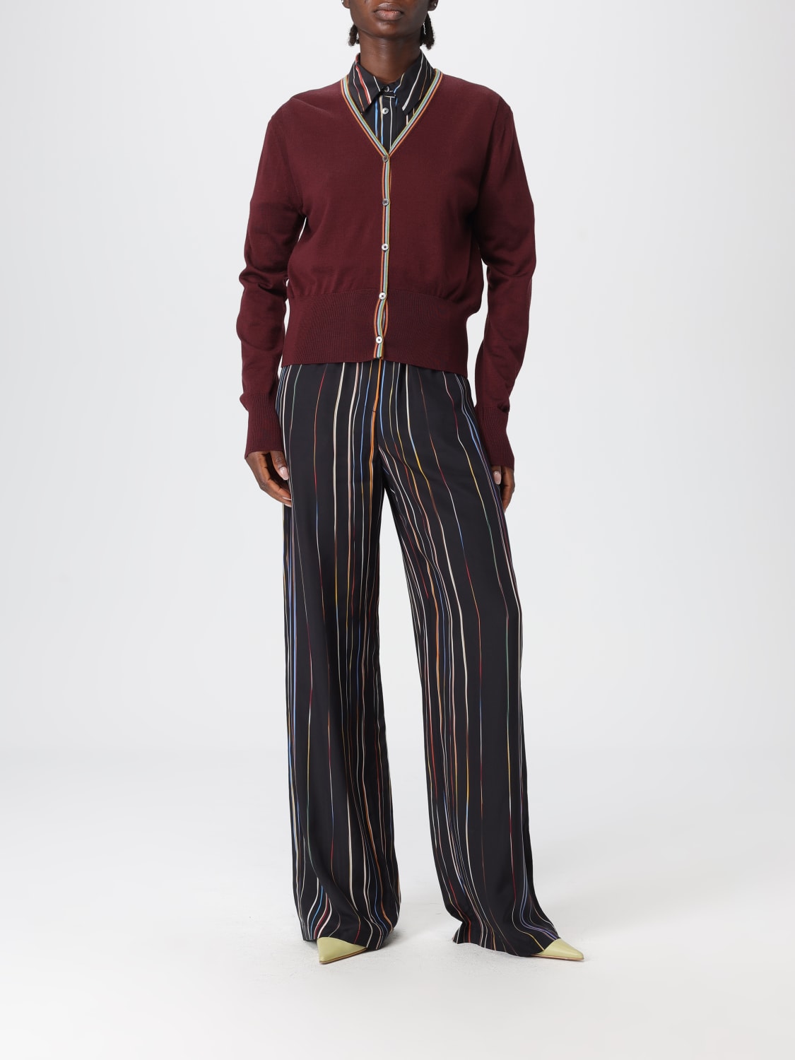 PAUL SMITH PULL: Cardigan femme Paul Smith, Bordeaux - Img 2
