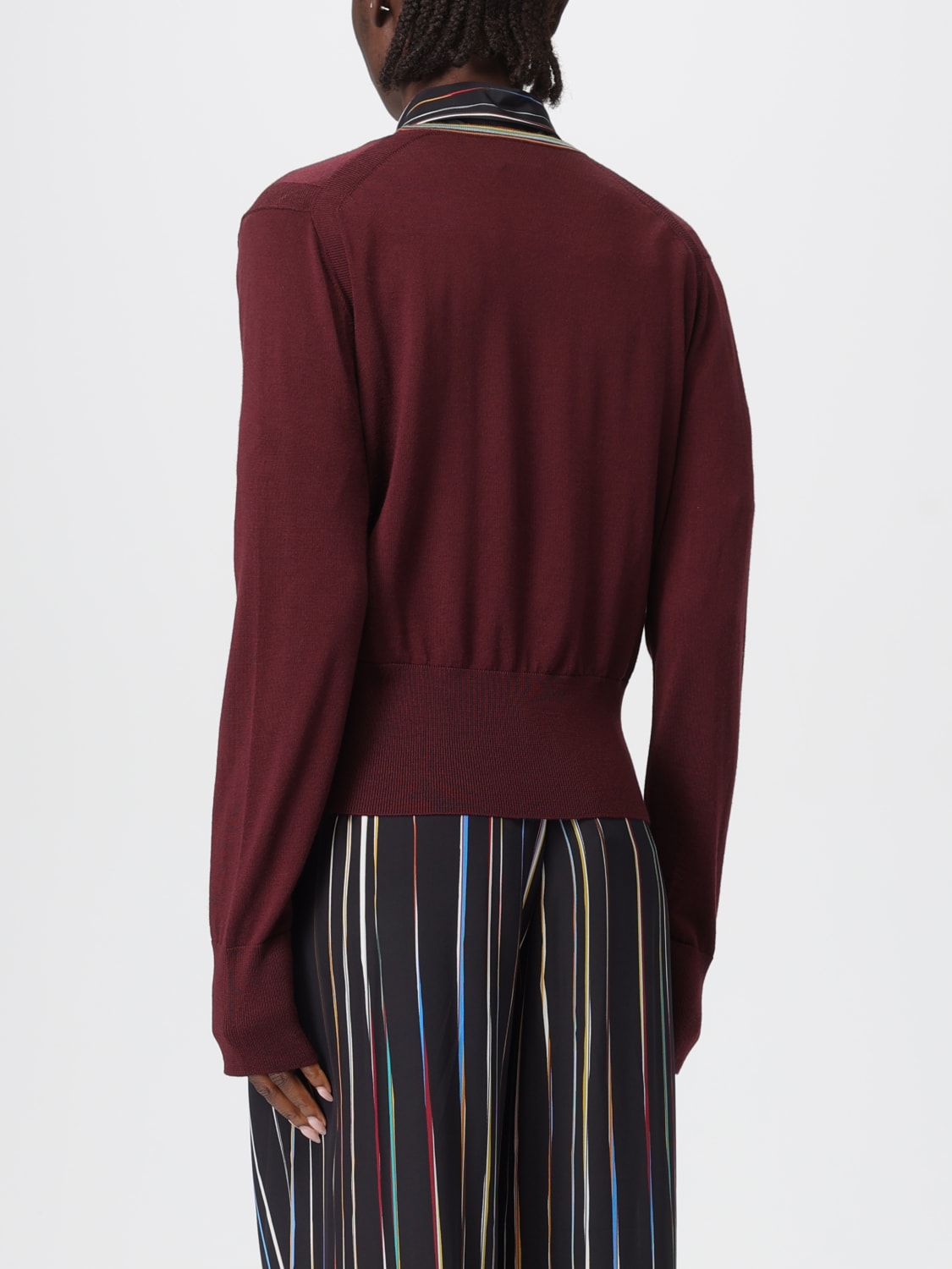 PAUL SMITH PULL: Cardigan femme Paul Smith, Bordeaux - Img 3