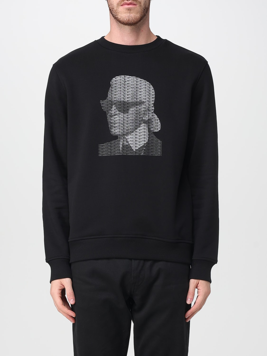 KARL LAGERFELD SWEATSHIRT: Sweatshirt men Karl Lagerfeld, Black - Img 1