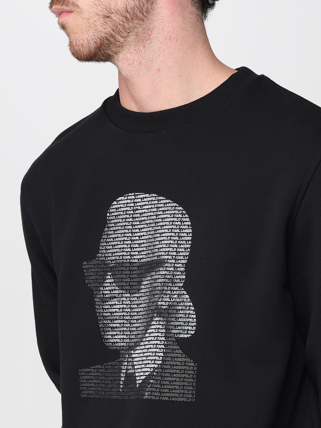 KARL LAGERFELD SWEATSHIRT: Sweatshirt men Karl Lagerfeld, Black - Img 3