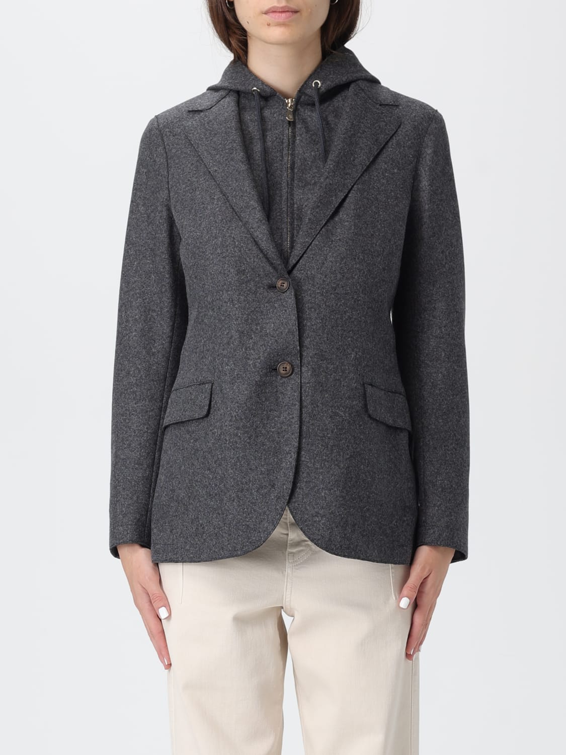 ELEVENTY JACKET: Blazer woman Eleventy, Black - Img 1